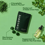 What's inside: chlorophyllin, parsley leaf, peppermint oil